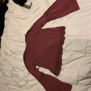 purple long sleeve top